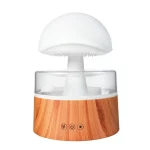 Mushroom Humidifier Rain Humidifier Diffuser Bedroom Night Light - Wood grain
