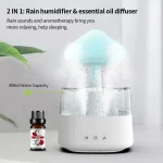 Rain Cloud Humidifier Rain Sound Lamp Aromatherapy Machine Humidifier