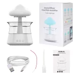 Rain Cloud Humidifiers for Bedroom 300ml - Essential Oil Diffuser with 7 Colors LED Lights