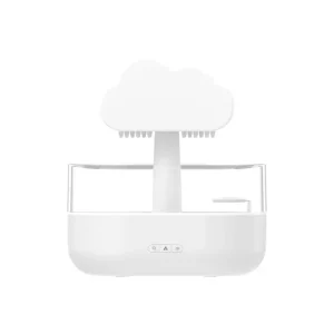 White - Raining Cloud Humidifier Night Light Aromatherapy Diffuser 200ml